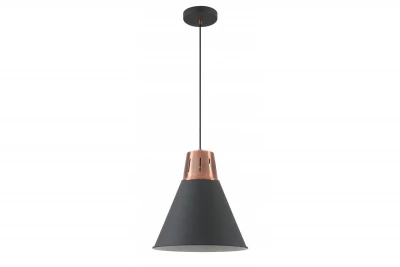Decor Gianni lampada a sospensione elegante in rame nero di 32 cm di diametro 8105