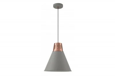 Lampadario sospeso Decor Gianni in stile elegante grigio rame, diametro 32 cm, codice 8167.