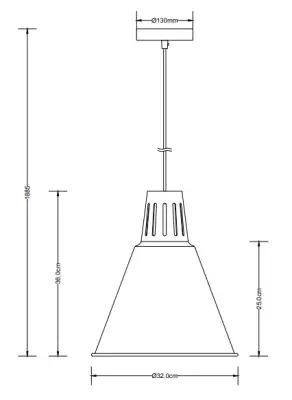 Lampadario sospeso Decor Gianni in stile elegante grigio rame, diametro 32 cm, codice 8167.
