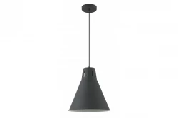 Decor Gianni elegante lampada a sospensione interamente nera con diametro di 32 cm 8136