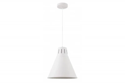 Decor Gianni elegante lampadario a sospensione completamente bianco, con diametro di 32 cm. 8112