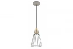 Decor Kaliope, lampada a sospensione grigia alla moda con filo, diametro 18 cm, 8143.
