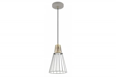 Decor Kaliope, lampada a sospensione grigia alla moda con filo, diametro 18 cm, 8143.