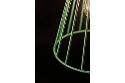 Decor Kaliope lampada a sospensione verde alla moda con filo di 18 cm di diametro 8044