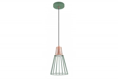 Decor Kaliope lampada a sospensione verde alla moda con filo di 18 cm di diametro 8044
