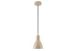 Lampada a sospensione Decor Etore beige con cavo nero 2089