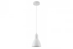 Decor Etore lampada a sospensione bianca con cavo bianco 1983