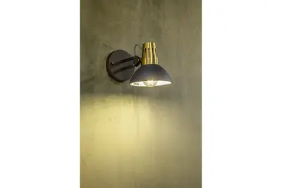 Decor Artemia elegante lampada da parete antracite con braccio in metallo, diametro 16,5 cm 2195