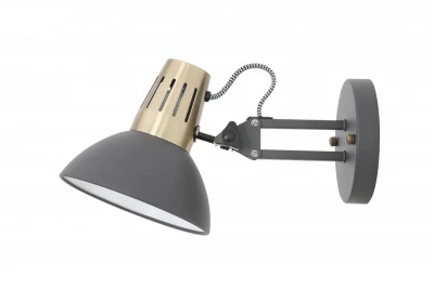 Decor Artemia elegante lampada da parete antracite con braccio in metallo, diametro 16,5 cm 2195