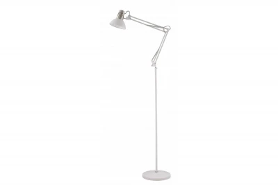 Decor Artemia lampada da pavimento bianca con braccio metallico lungo diametro 16,5 cm 2409.