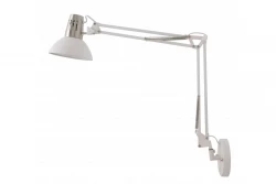 Decor Artemia applique da parete bianca con braccio metallico e interno bianco diametro 16,5 cm 2249