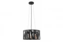 Lampadario a sospensione Decor Melody nero con un massimo di 3 sorgenti luminose, diametro 39,5 cm 2638.
