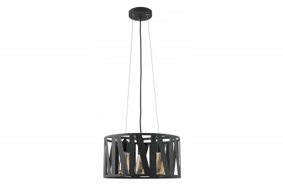 Lampadario a sospensione Decor Melody nero con un massimo di 3 sorgenti luminose, diametro 39,5 cm 2638.