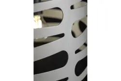 Lampada a sospensione Decor Marisa grigia con spaziatura orizzontale affusolata massimo 3 fonti luminose diametro 40 cm 2607.