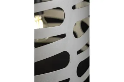 Lampada a sospensione Decor Marisa grigia con spaziatura orizzontale affusolata massimo 3 fonti luminose diametro 40 cm 2607.