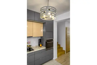 Lampada a sospensione Decor Marisa grigia con spaziatura orizzontale affusolata massimo 3 fonti luminose diametro 40 cm 2607.