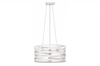 Lampada a sospensione Decor Marisa bianca con spaziatura orizzontale conica massima di 3 fonti luminose diametro 40 cm 2782.
