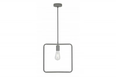 Decor Lija grigia lampada a sospensione quadrata a un punto 2836