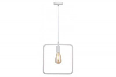 Decor Lija lampada a sospensione quadrata a un punto, colore bianco 2690.