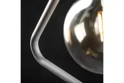 Decor Gija lampada a sospensione grigia a punta singola triangolare 2751.