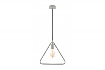 Decor Gija lampada a sospensione grigia a punta singola triangolare 2751.