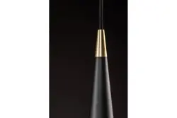 Decor Evi lampada a sospensione conica in alluminio nero 4410
