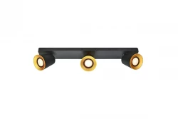 Decor Elli moderna lampada a soffitto nera con 3 fonti di luce 4588