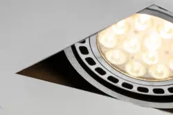 Decor Milo lampada da incasso a soffitto senza cornice nera con 2 fonti luminose 4755