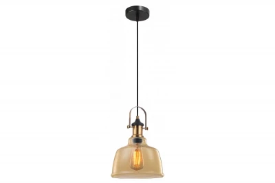 Lampada a sospensione Decor Muscari II, colore ambra in finitura metallica con supporto in ottone 3565.