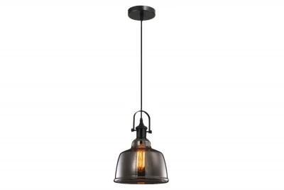 Decor Muscari II lampada a sospensione nera con paralume in vetro fumé colorato e supporto per lampadina nero 3862 in finitura metallica.