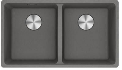 Franke Maris MRG 220-35-35 Fragranite Stone grey doppio lavello da incasso piana