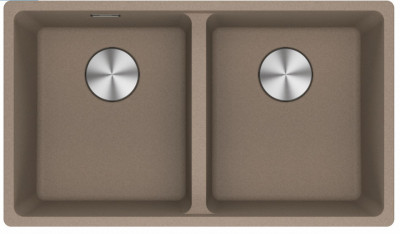 Franke Maris MRG 220-35-35 Fragranite Oyster doppio lavello da incasso piatto