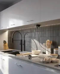Indux Flip Medium presa da cucina con messa a terra nel piano di lavoro o nell'armadio superiore in alluminio con 3 prese 1208957846