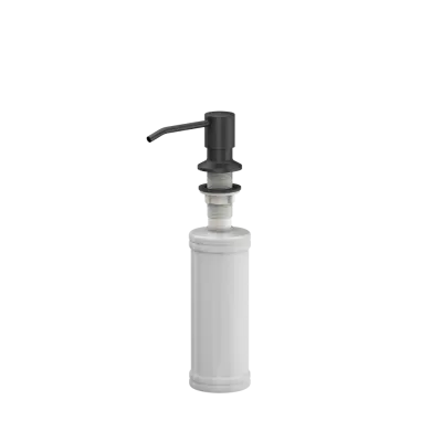 Quadri Kendal Lavello in granito nero 77x44 con scolapiatti rubinetto da cucina e dispenser per sapone 1208957888