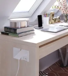 Indux Flip tappetino bianco con terra di torba da incasso Presa con 2xUSB A, 1xRJ45 e connessione HDMI 1208957916