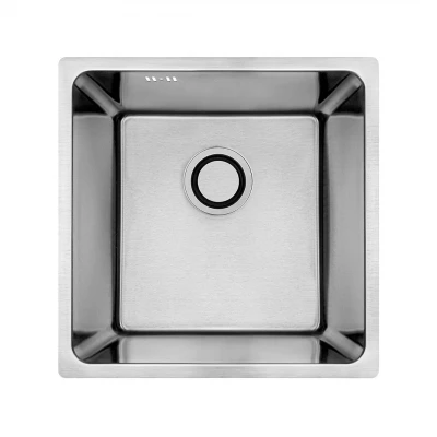 Aquadesign R25 lavello con montaggio su piano, sotto piano e incasso, acciaio inox 40x40 cm 1208958206