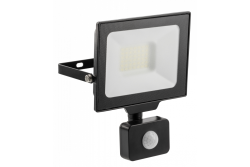 Faretto a LED G-TECH con sensore di movimento, 30W, 3000lm, AC220-240V, 50/60 Hz, PF>0,9, RA>80, IP65, 120°, 6000K, nero 1208959177
