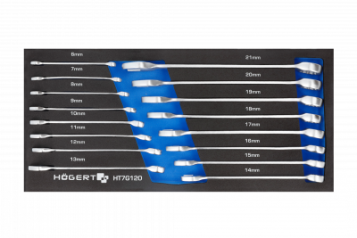 Hoegert Cassettiera porta attrezzi a 7 cassetti con una porta laterale con accessori 544 pezzi. 1208962010