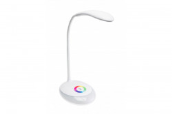 Decor Lampada da tavolo GALACTIC LED 3W 120lm 5V DC 4000K RGB base di ricarica USB corpo bianco. 1208962483