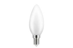 Luce LED, FILAMENTO SEMITRASPARENTE, C35, 4000K, E14, 4W, 420lm, AC220-240V/50-60Hz, RA>80, 360° 1208962691