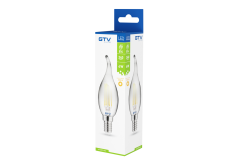 Luce LED decorativa, FILAMENTO, C35L, 27006, E14, 4W, 240lm, AC220-240V/ 50-60Hz, RA>80, 360° 1208962696