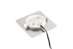 Decor Luminare per scala a LED ESCADA KB DC12V quadrata con copertura opaca 0 8W 70lm 4000K cavo inox 150cm.