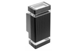 Decor Lampada da parete a due direzioni NESSA GU10 MAX.2x50W IP54 AC220-240V 50/60Hz nera 1208963007