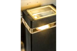 Decor Lampada da parete a due direzioni NESSA GU10 MAX.2x50W IP54 AC220-240V 50/60Hz nera 1208963007