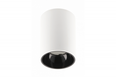 Decor Lampada a soffitto ARIES PC 73x105mm IP20 max 20W rotonda bianca/nera 1208963818