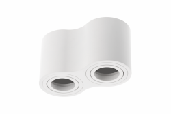 Decor Lampada a soffitto AVEIRO DUO in alluminio 160x80x85mm IP20 max 20W*2 bianca rotonda 1208963827