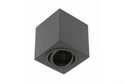 Decor Lampada da soffitto AVEIRO BIS in alluminio 80x80x90mm IP20 max 20W quadrata nera. 1208963836