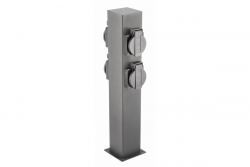 Decor Giardino post LARGO-P 36 IP44 AC220-240V 50-60Hz 4*presa schuko max.3500W post grafite 1208963917