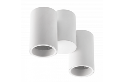 Decor Lampada a soffitto LUPO in alluminio 17.5x5.6x11.5 IP20 2*GU10 max. 50W bianca rotonda 1208963925