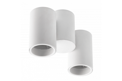 Decor Lampada a soffitto LUPO in alluminio 17.5x5.6x11.5 IP20 2*GU10 max. 50W bianca rotonda 1208963925
